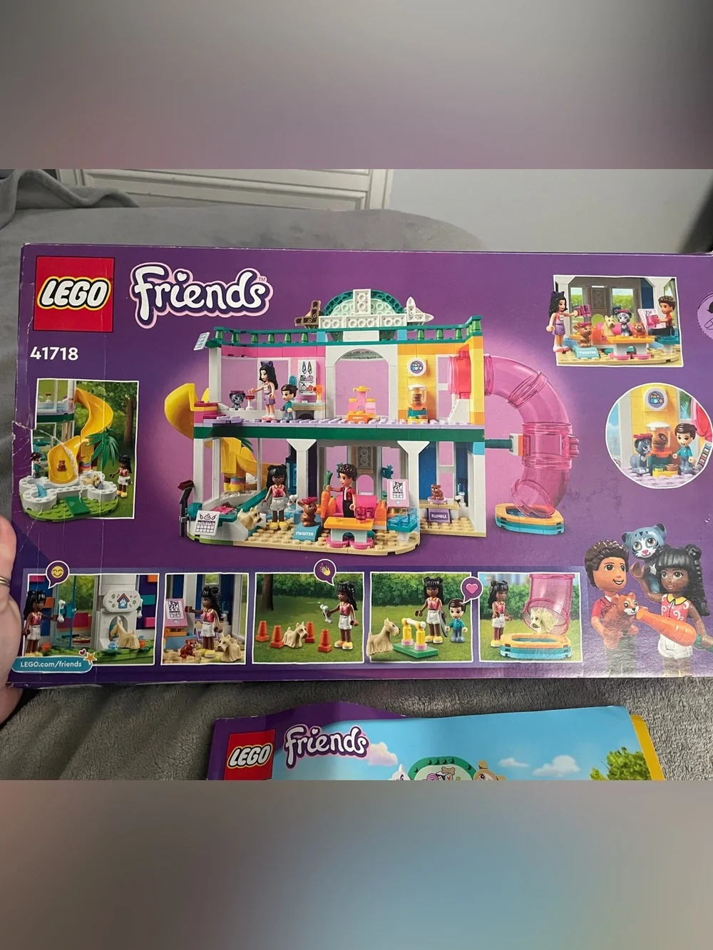 Lego Friends Retired Pet DayCare Center 41718 100% Complete Set Box instructions